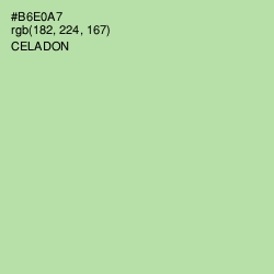 #B6E0A7 - Celadon Color Image