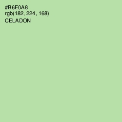 #B6E0A8 - Celadon Color Image