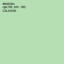 #B6E0B4 - Celadon Color Image