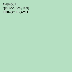#B6E0C2 - Fringy Flower Color Image