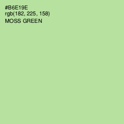 #B6E19E - Moss Green Color Image