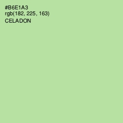 #B6E1A3 - Celadon Color Image