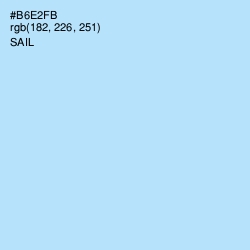 #B6E2FB - Sail Color Image