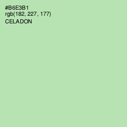 #B6E3B1 - Celadon Color Image