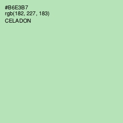 #B6E3B7 - Celadon Color Image