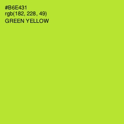 #B6E431 - Green Yellow Color Image