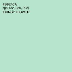 #B6E4CA - Fringy Flower Color Image