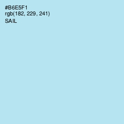 #B6E5F1 - Sail Color Image