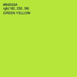 #B6E63A - Green Yellow Color Image