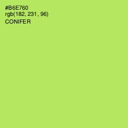 #B6E760 - Conifer Color Image
