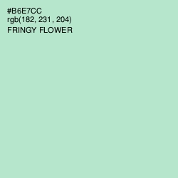 #B6E7CC - Fringy Flower Color Image