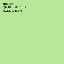 #B6E897 - Moss Green Color Image