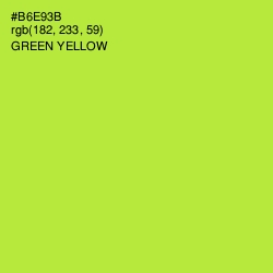 #B6E93B - Green Yellow Color Image