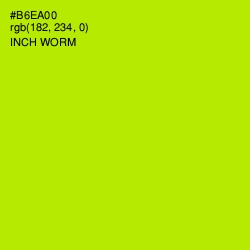 #B6EA00 - Inch Worm Color Image