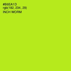 #B6EA1D - Inch Worm Color Image