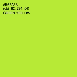 #B6EA36 - Green Yellow Color Image
