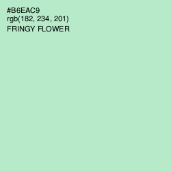 #B6EAC9 - Fringy Flower Color Image