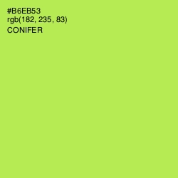 #B6EB53 - Conifer Color Image
