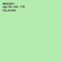 #B6EBAF - Celadon Color Image