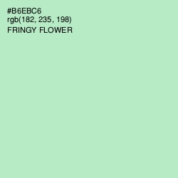 #B6EBC6 - Fringy Flower Color Image