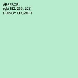 #B6EBCB - Fringy Flower Color Image