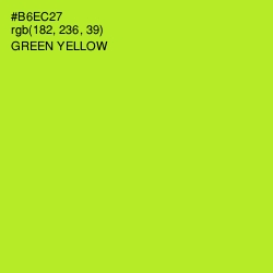 #B6EC27 - Green Yellow Color Image