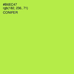 #B6EC47 - Conifer Color Image