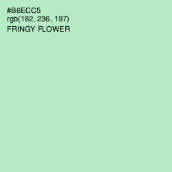 #B6ECC5 - Fringy Flower Color Image