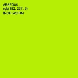 #B6ED06 - Inch Worm Color Image