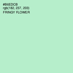 #B6EDCB - Fringy Flower Color Image
