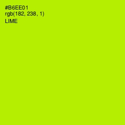 #B6EE01 - Lime Color Image