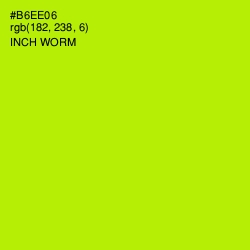 #B6EE06 - Inch Worm Color Image