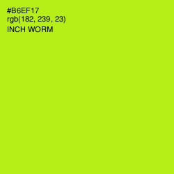 #B6EF17 - Inch Worm Color Image
