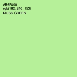 #B6F099 - Moss Green Color Image