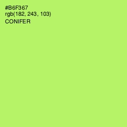 #B6F367 - Conifer Color Image