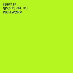 #B6F41F - Inch Worm Color Image