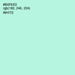 #B6F6E0 - Ice Cold Color Image
