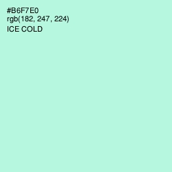 #B6F7E0 - Ice Cold Color Image