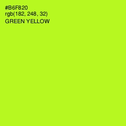 #B6F820 - Green Yellow Color Image