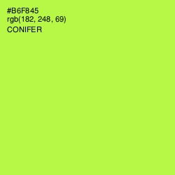 #B6F845 - Conifer Color Image