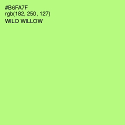 #B6FA7F - Wild Willow Color Image