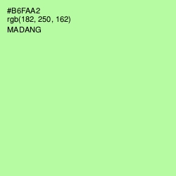 #B6FAA2 - Madang Color Image