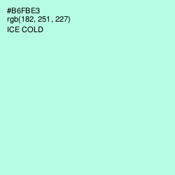 #B6FBE3 - Ice Cold Color Image