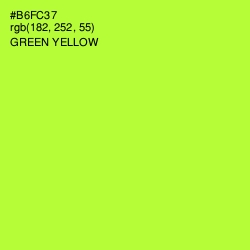 #B6FC37 - Green Yellow Color Image