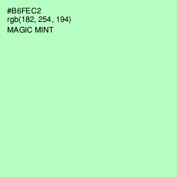#B6FEC2 - Magic Mint Color Image
