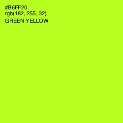 #B6FF20 - Green Yellow Color Image