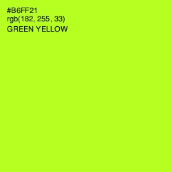 #B6FF21 - Green Yellow Color Image