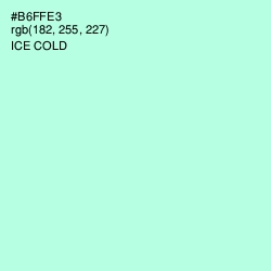 #B6FFE3 - Ice Cold Color Image