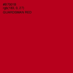 #B7001B - Guardsman Red Color Image