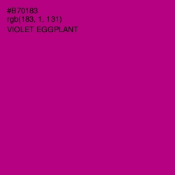 #B70183 - Violet Eggplant Color Image